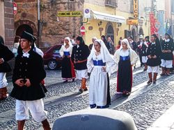 Religious procession at Bosa, Sardegna